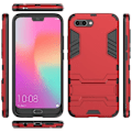 Pikkukuva 2 / 2: Huawei Honor 10 Hybriidi Muovi ja TPU Takasuoja Kuori Jalkatuella - Punainen Red