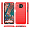 Pikkukuva 2 / 2: Carbon Flex Suojakotelo Nokia X10 / X20 - Punainen Red