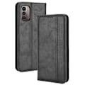 Miniatyrbillede 1 af 2: Alpha Nokia G11 / Nokia G21 læder flip etui - Sort Black