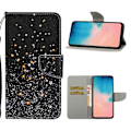 Pikkukuva 1 / 2: Wonderland Samsung Galaxy Note 20 flip kuoret - Kimalteleva Elementti Black