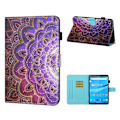 Miniatyrbillede 1 af 2: Lenovo Tab M10 FHD Plus flipomslag i læder med cool mønster - Mandala Multicolor