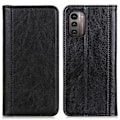 Pikkukuva 1 / 2: Aito nahkakotelo magneettisuljuksella Nokia G11 / Nokia G21 - Musta Black