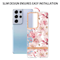 Pikkukuva 2 / 2: Erittäin ohut ja kestävä pehmeäkantinen Samsung Galaxy S21 Ultra 5G - Vaaleanpunainen Gardenia Pink
