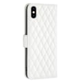 Miniatyrbillede 2 af 2: Rhombus mat iPhone Xs flip etui - Hvid White