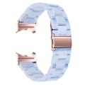 Miniatyrbillede 1 af 2: Samsung Galaxy Watch 5 / 5 Pro urrem i resin-stil - Lyseblå Blue