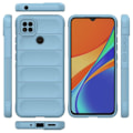 Miniatyrbild 2 av 6: Mjukt greppformat Xiaomi Redmi 9C skal - Blå Blå