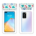 Miniatyrbillede 1 af 2: Universal triple layer waterproof phone pouch with lanyard - Naughty Dinosaur Multicolor