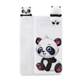 Miniatyrbillede 1 af 2: Samsung Galaxy S10 3D sødt dukke mønstret etui - Nuttet Panda Multicolor