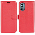 Miniatyrbillede 1 af 2: Klassisk Motorola Moto G Stylus 5G (2022) flip etui - Rød Red