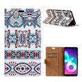Pikkukuva 1 / 2: Samsung Galaxy A6 Kuviollinen Seisova Nahka Lompakko Kuori - Arabialaiset Kukat Multicolor