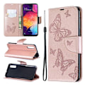 Miniatyrbild 1 av 2: Butterfly läder Samsung Galaxy A50 fodral - Rosa Rosa