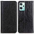 Miniatyrbild 1 av 2: Äkta läder OnePlus Nord CE 2 Lite 5G fodral med magnetisk stängning Svart