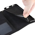 Miniatyrbillede 4 af 6: Stilfuldt Læder Etui med Pung til Nokia 7.2 / 6.2 - Sort Black