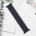 Pikkukuva 5 / 6: Apple Watch Series 8 (41mm) joustava kudottu kellonhihna - Charcoal / Koko: Xl Black