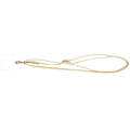 Miniatyrbillede 1 af 5: Universal crossbody-læderhalsrem med gennemsigtig pude - Gul Yellow