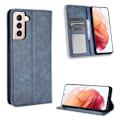 Pikkukuva 1 / 2: Bofink Vintage Samsung Galaxy S21 Plus 5G nahkakotelo - Sininen Blue