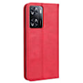 Miniatyrbillede 2 af 2: Bofink Vintage Oppo A57 (2022) Læder Etui - Rød Red