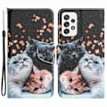 Pikkukuva 1 / 2: Wonderland Samsung Galaxy A53 5G Läppäkotelo - Kissa Multicolor