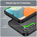 Miniatyrbillede 4 af 6: Carbon Flex Etui Samsung Galaxy A14 - Sort Black