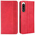 Miniatyrbillede 1 af 2: Bofink Vintage Sony Xperia 5 Iv Læder Etui - Rød Red