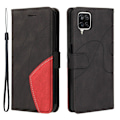 Miniatyrbillede 1 af 2: Tekstureret Læder Etui med Strop Til Samsung Galaxy A12 5G - Sort Black