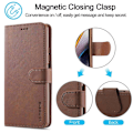 Miniatyrbillede 3 af 6: LC.IMEEKE Xiaomi Redmi Note 11E / 11 Prime 5g / M4 5g Flip Etui - Brun Brown
