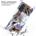 Miniatyrbillede 2 af 4: Marble Xiaomi Redmi Note 11 Pro 5G Etui - Blå og Brun Marmor Purple