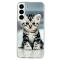 Miniatyrbild 1 av 2: Deco Samsung Galaxy S22 Plus skal - Söt Katt Silvergrå