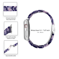 Miniatyrbillede 2 af 2: Apple Watch SE 2022 (40 mm) urrem med 3 perler i resin med klart cover - Sort / Lyserød Purple