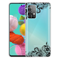Miniatyrbild 1 av 2: Deco Samsung Galaxy A23 skal - Spetsblomma Svart