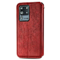 Pikkukuva 2 / 2: Nahkakotelo With A Stylish Rhombus Imprint For Samsung Galaxy S20 Ultra - Punainen Red