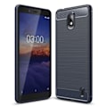 Pikkukuva 1 / 2: Carbon Flex Nokia 1 Plus kuoret - Tummansininen Blue