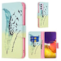 Miniatyrbillede 1 af 2: Wonderland Samsung Galaxy A82 5G Flip etui - Fjer mønster Multicolor