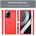 Pikkukuva 2 / 2: Carbon Flex Suojakotelo Xiaomi 13 Lite - Punainen Red