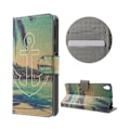 Miniatyrbillede 1 af 2: Hagerup læder-etui til Sony Xperia E5 - Anker ved havet Multicolor
