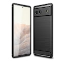 Miniatyrbild 1 av 2: Carbon Flex Google Pixel 6a skal - Svart Svart