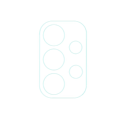 Miniatyrbillede 2 af 2: Samsung Galaxy A23 HD kameralinsebeskyttelse af hærdet glas Transparent