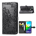 Miniatyrbillede 1 af 6: Mandala Motorola Moto G9 Power Flip Etui - Sort Black