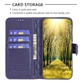 Miniatyrbillede 6 af 6: Rhombus mat Samsung Galaxy A04e flip etui - Blå Blue