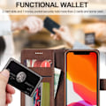 Miniatyrbild 2 av 2: LC.Imeeke läder iPhone 12 Pro / iPhone 12 fodral - Brun Brun