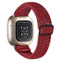 Pikkukuva 1 / 2: Fitbit Sense / Versa 3 joustava kellonhihna säädettävällä soljella - Punainen Red