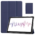 Pikkukuva 1 / 2: Kolminkertainen nahkainen jalusta Kotelo Huawei MatePad 10.8 - Tummansininen Blue