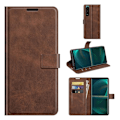 Miniatyrbillede 2 af 2: Wallet-style Læder Etui til Sony Xperia 5 Iii - Kaffe Brown