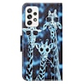 Pikkukuva 2 / 2: Wonderland Samsung Galaxy A52s 5G / A52 5g / A52 Läppäkotelo - Giraffe Blue