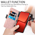 Pikkukuva 5 / 6: Sileä ja ohut premium-PU-nahkakotelo Xiaomi 13 - Ruusukulta Pink
