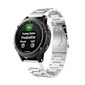 Miniatyrbillede 1 af 2: Garmin Fenix 5 Erstatninsgrem i rustfri stål - Sølv farvet Silver grey