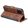 Miniatyrbillede 2 af 2: Surburbian iPhone 11 Pro læder flip etui - Sølv/Grå Silver grey