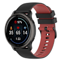 Miniatyrbillede 5 af 5: Garmin Forerunner 255 / Venu 2 / Fossil Gen 5 Carlyle HR dobbeltfarvet silikone urrem - Sort / Rød Red
