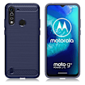 Pikkukuva 1 / 2: Carbon Flex kuoret - Motorola Moto G8 Power Lite - Tummansininen Blue
