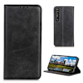Miniatyrbillede 1 af 2: Wallet-style ægte Læder Flipcase til Sony Xperia 1 III - Sort Black